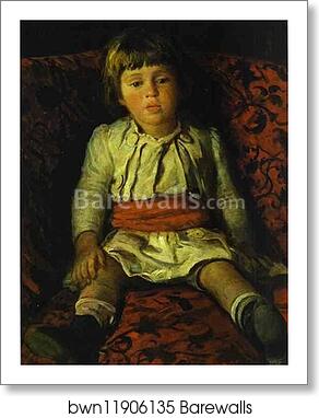 Portrait of Nikolay Gay, the Artist's Grandson by Nikolay Gay, Art Print Portrait of Nikolay Gay, the Artist's Grandson by Nikolay Gay, Art Print