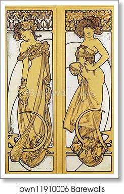 Documents Decoratifs by Alphonse Mucha, Art Print
