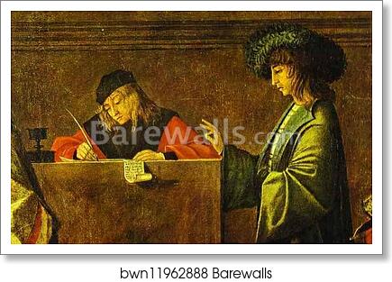 The Legend of St. Ursula: Departure of the Ambassadors. Detail by Vittore Carpaccio, Art Print