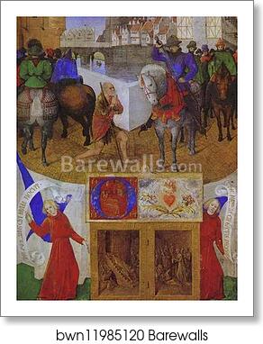 St. Martin. Miniature from the Book of Hours of Etienne Chevalier by Jean Fouquet, Art Print St. Martin. Miniature from the Book of Hours of Etienne Chevalier by Jean Fouquet, Art Print