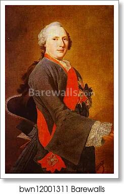 Portrait of Count J. E. Sievers by Georg Caspar Prenner, Art Print