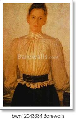 Portrait of Maria Tolstaya, Leo Tolstoy's Daughter by Nikolay Gay, Art Print