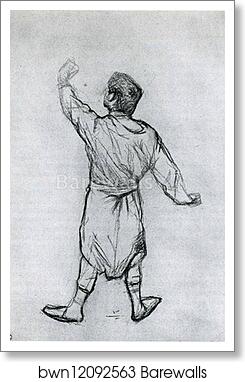 Man in a Shirt, From Behind by Henri De Toulouse-Lautrec, Art Print Man in a Shirt, From Behind by Henri De Toulouse-Lautrec, Art Print