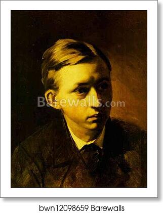 Portrait of the Painter Nikolai Kasatkin by Vasily Perov, Art Print Portrait of the Painter Nikolai Kasatkin by Vasily Perov, Art Print