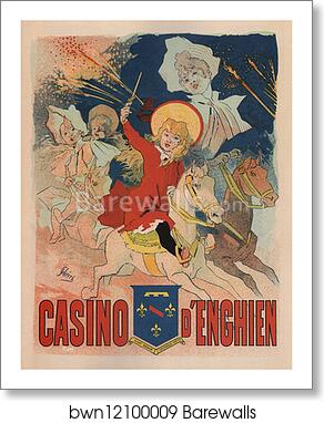 Casino d'Enghien by Jules Chéret, Art Print