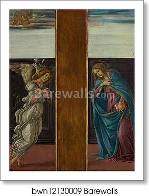 The Annunciation by Sandro Botticelli, Art Print