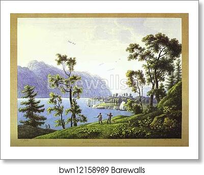 View of the Nikolsky Monastery on Lake Baikal by Andrey Martynov, Art Print View of the Nikolsky Monastery on Lake Baikal by Andrey Martynov, Art Print