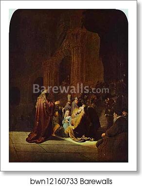 The Presentation of Jesus in the Temple by Rembrandt Harmenszoon Van Rijn, Art Print