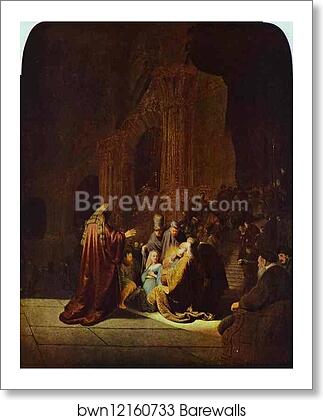 The Presentation of Jesus in the Temple by Rembrandt Harmenszoon Van Rijn, Art Print The Presentation of Jesus in the Temple by Rembrandt Harmenszoon Van Rijn, Art Print