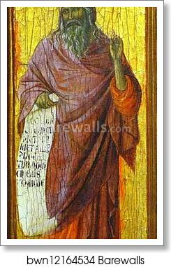 Maestà (front, predella) The Prophet Isaiah by Duccio Di Buoninsegna, Art Print Maestà (front, predella) The Prophet Isaiah by Duccio Di Buoninsegna, Art Print