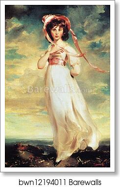 Sarah Barrett Moulton ('Pinkie') (1783-95) by Sir Thomas Lawrence, Art Print
