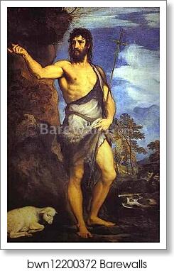 St. John the Baptist by Titian, Art Print