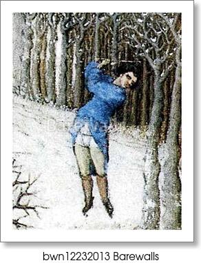 Les trÄ�s riches heures du Duc de Berry. February. Detail by Limbourg Brothers, Art Print