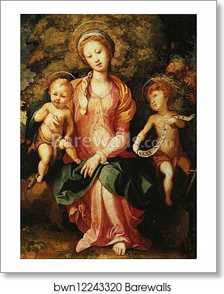 Madonna and Child with the Young Saint John by Jacopo Carrucci, Known As Pontormo, Art Print Madonna and Child with the Young Saint John by Jacopo Carrucci, Known As Pontormo, Art Print