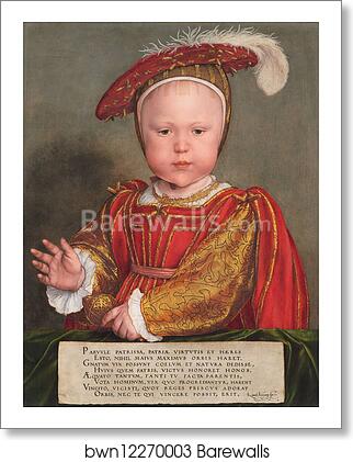 Edward VI as a Child by Hans Holbein The Younger, Art Print Edward VI as a Child by Hans Holbein The Younger, Art Print