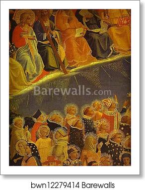 The Last Judgement. Detail: The Blessed by Fra Angelico, Art Print The Last Judgement. Detail: The Blessed by Fra Angelico, Art Print