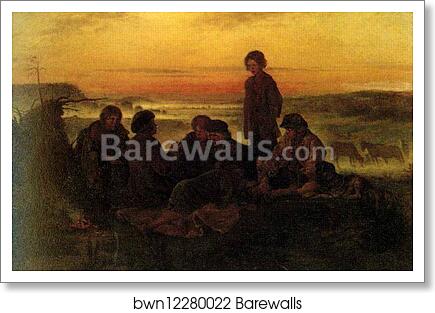 Peasant Boys Watching Horses at Night by Vladimir Makovsky, Art Print