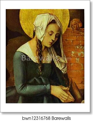 The Nativity. Detail by Hans Baldung, Called Grien, Art Print The Nativity. Detail by Hans Baldung, Called Grien, Art Print