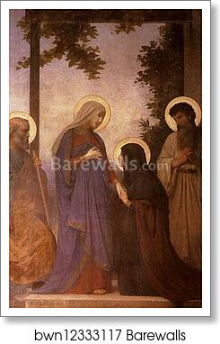 The Visitation by William-Adolphe Bouguereau, Art Print