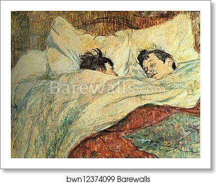 In Bed by Henri De Toulouse-Lautrec, Art Print