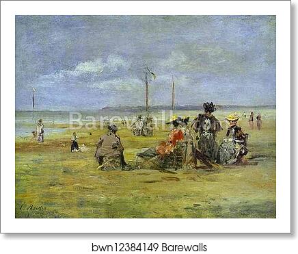Beach Scene by Eugène-Louis Boudin, Art Print