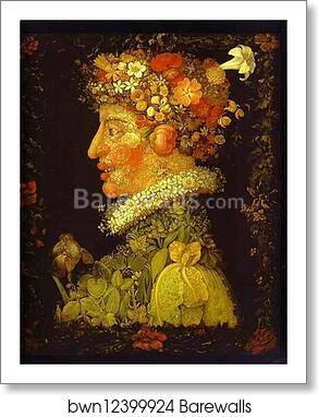 Spring by Giuseppe Arcimboldo, Art Print