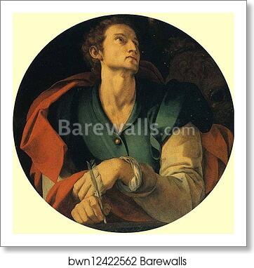 St. Luke by Agnolo Bronzino, Art Print