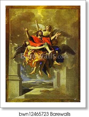 The Ecstasy of St. Paul by Nicolas Poussin, Art Print
