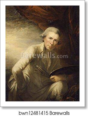 Self-Portrait by George Romney, Art Print