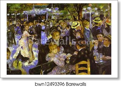 La Moulin de la Galette by Pierre-Auguste Renoir, Art Print La Moulin de la Galette by Pierre-Auguste Renoir, Art Print