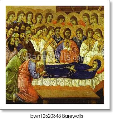 Maestà (front, crowning panels) The Death of the Virgin by Duccio Di Buoninsegna, Art Print Maestà (front, crowning panels) The Death of the Virgin by Duccio Di Buoninsegna, Art Print