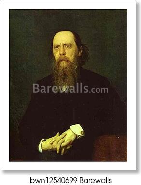 Portrait of the Author Mikhail Saltykov-Shchedrin by Ivan Kramskoy, Art Print Portrait of the Author Mikhail Saltykov-Shchedrin by Ivan Kramskoy, Art Print