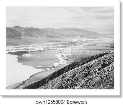 Looking across desert toward mountains, "Death Valley National Monument," California. Photographs of National Parks and Monuments, compiled 1941 - 1942, documenting the period ca. 1933 - 1942 by Ansel Adams (1902-1984), Art Print Looking across desert toward mountains, "Death Valley National Monument," California. Photographs of National Parks and Monuments, compiled 1941 - 1942, documenting the period ca. 1933 - 1942 by Ansel Adams (1902-1984), Art Print