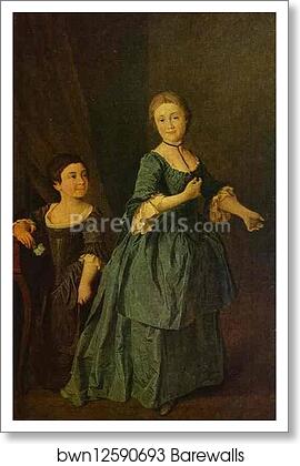 Portrait of F. S. Rzhevskaya and Princess N. M. Davydova by Dmitry Levitzky, Art Print Portrait of F. S. Rzhevskaya and Princess N. M. Davydova by Dmitry Levitzky, Art Print