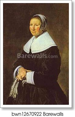Portrait of a Woman by Frans Hals, Art Print