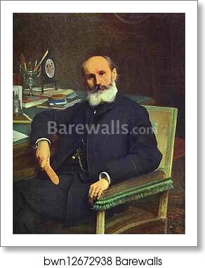 Portrait of Art Critic Pavel Kovalevsky by Ivan Kramskoy, Art Print