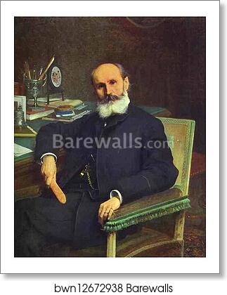 Portrait of Art Critic Pavel Kovalevsky by Ivan Kramskoy, Art Print Portrait of Art Critic Pavel Kovalevsky by Ivan Kramskoy, Art Print