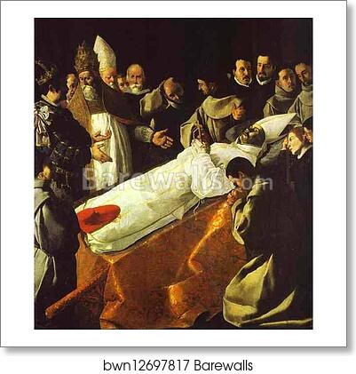 The Death of St. Bonaventura by Francisco De Zurbarán, Art Print The Death of St. Bonaventura by Francisco De Zurbarán, Art Print