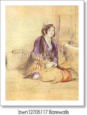 Seated Lady of Constantinople by Sir David Wilkie, Art Print Seated Lady of Constantinople by Sir David Wilkie, Art Print