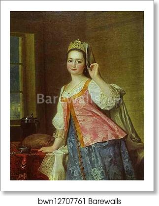 Portrait of A. D. Levitzkaya, Artist's Daughter by Dmitry Levitzky, Art Print Portrait of A. D. Levitzkaya, Artist's Daughter by Dmitry Levitzky, Art Print