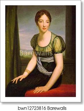 Portrait of Countess Regnault de Saint-Jean d'Angély by Baron François-Pascal-Simon Gérard, Art Print