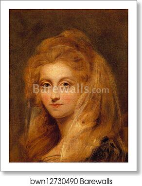 Portrait of a Lady by George Romney, Art Print