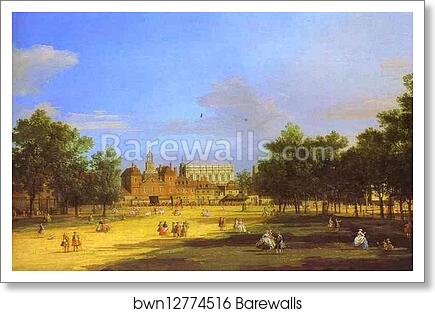 London: the Old Horse Guards and Banqueting Hall, from St. James' Park by Giovanni Antonio Canale, Called Canaletto, Art Print