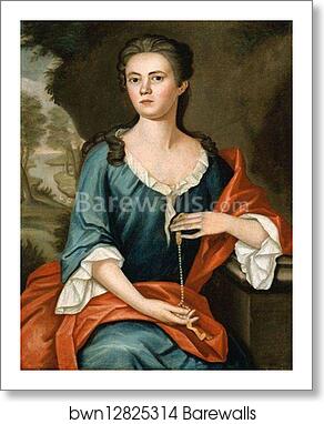 Mrs. Joseph Mann (Bethia Torrey) by John Singleton Copley, Art Print