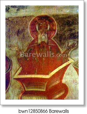 Fresco by Theophanes The Greek, Art Print