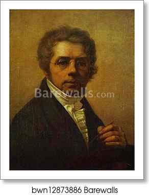 Self-Portrait by Alexey Venetsianov, Art Print