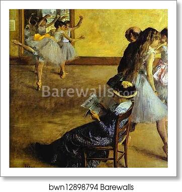 Ballet Class by Edgar Degas, Art Print