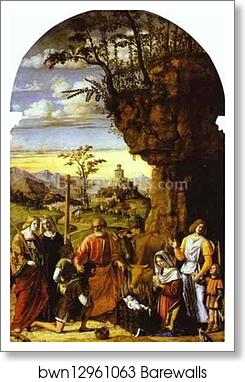 Adoration of the Shepherds by Giovanni Battista Cima, Called Cima Da Conegliano, Art Print Adoration of the Shepherds by Giovanni Battista Cima, Called Cima Da Conegliano, Art Print