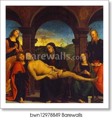 Pieta by Pietro Perugino, Art Print