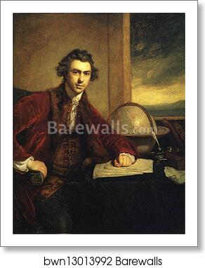 Sir Joseph Banks by Sir Joshua Reynolds, Art Print